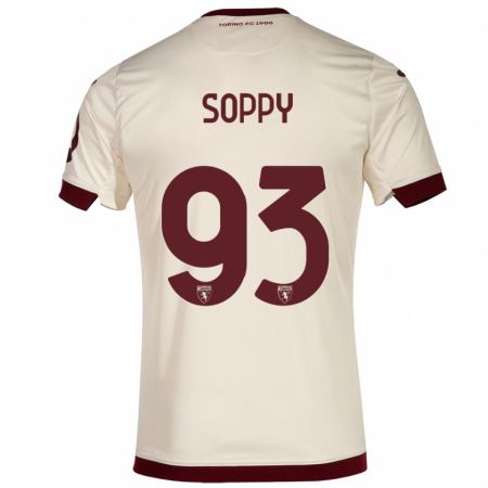 Kandiny Bambino Maglia Brandon Soppy #93 Champagne Kit Gara Away 2023/24 Maglietta