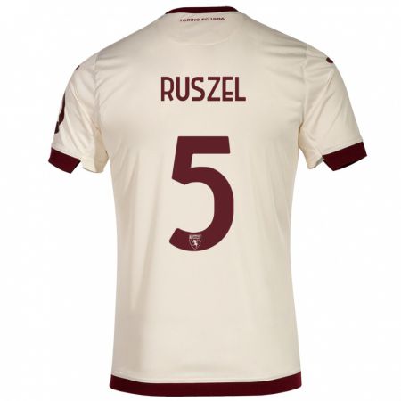 Kandiny Kinder Marcel Ruszel #5 Sekt Auswärtstrikot Trikot 2023/24 T-Shirt Österreich