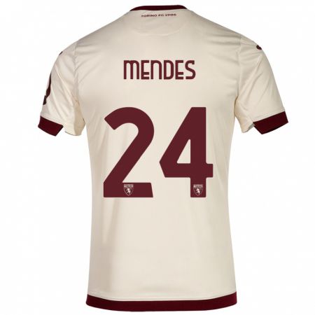 Kandiny Kinderen Rodrigo Mendes #24 Champagne Uitshirt Uittenue 2023/24 T-Shirt België