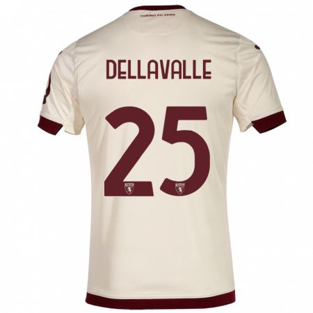 Kandiny Kinderen Alessandro Dellavalle #25 Champagne Uitshirt Uittenue 2023/24 T-Shirt België