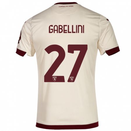 Kandiny Kinderen Tommaso Gabellini #27 Champagne Uitshirt Uittenue 2023/24 T-Shirt België