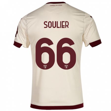 Kandiny Bambino Maglia Evan Soulier #66 Champagne Kit Gara Away 2023/24 Maglietta