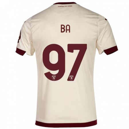 Kandiny Bambino Maglia El-Hadji Ba #97 Champagne Kit Gara Away 2023/24 Maglietta