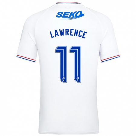 Kandiny Bambino Maglia Tom Lawrence #11 Bianco Kit Gara Away 2023/24 Maglietta