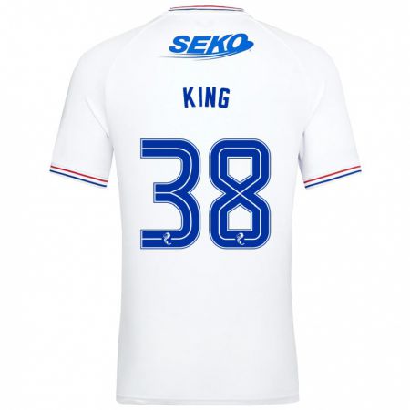 Kandiny Bambino Maglia Leon King #38 Bianco Kit Gara Away 2023/24 Maglietta