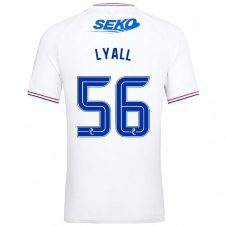 Kandiny Bambino Maglia Arron Lyall #56 Bianco Kit Gara Away 2023/24 Maglietta