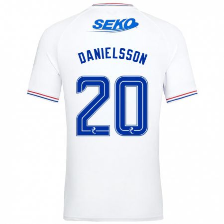 Kandiny Bambino Maglia Jenny Julia Danielsson #20 Bianco Kit Gara Away 2023/24 Maglietta