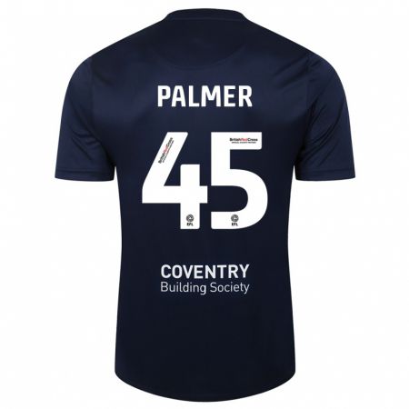 Kandiny Kinderen Kasey Palmer #45 Rode Marine Uitshirt Uittenue 2023/24 T-Shirt België