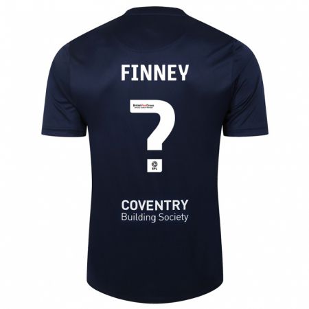 Kandiny Bambino Maglia Charlie Finney #0 Marina Rossa Kit Gara Away 2023/24 Maglietta