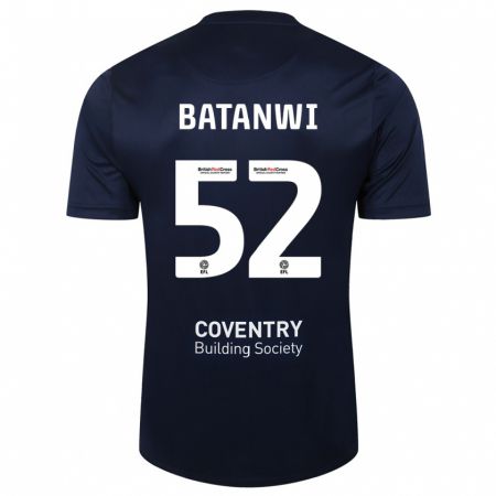 Kandiny Kinderen Tristen Batanwi #52 Rode Marine Uitshirt Uittenue 2023/24 T-Shirt België