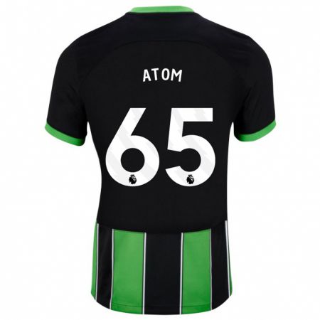 Kandiny Niño Camiseta Noel Atom #65 Verde Negro 2ª Equipación 2023/24 La Camisa