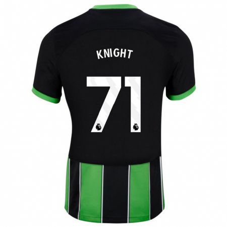 Kandiny Kinderen Joe Knight #71 Zwart Groen Uitshirt Uittenue 2023/24 T-Shirt België