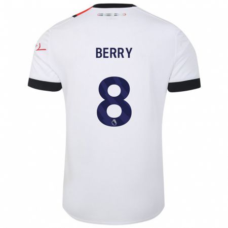 Kandiny Bambino Maglia Luke Berry #8 Bianco Kit Gara Away 2023/24 Maglietta