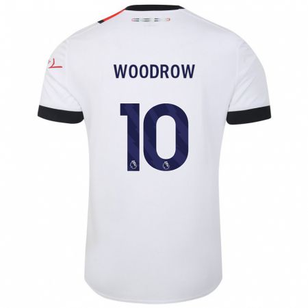 Kandiny Bambino Maglia Cauley Woodrow #10 Bianco Kit Gara Away 2023/24 Maglietta