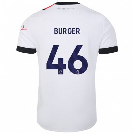 Kandiny Bambino Maglia Jake Burger #46 Bianco Kit Gara Away 2023/24 Maglietta