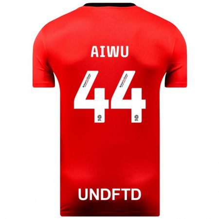 Kandiny Kinderen Emanuel Aiwu #44 Rood Uitshirt Uittenue 2023/24 T-Shirt België