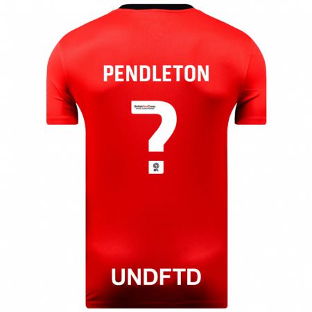 Kandiny Niño Camiseta Byron Pendleton #0 Rojo 2ª Equipación 2023/24 La Camisa