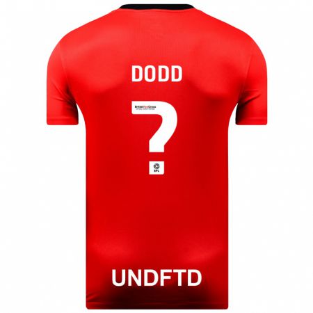 Kandiny Bambino Maglia Taylor Dodd #0 Rosso Kit Gara Away 2023/24 Maglietta