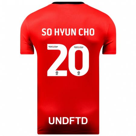 Kandiny Bambino Maglia Cho So-Hyun #20 Rosso Kit Gara Away 2023/24 Maglietta