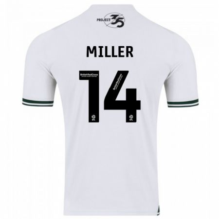 Kandiny Niño Camiseta Mickel Miller #14 Blanco 2ª Equipación 2023/24 La Camisa