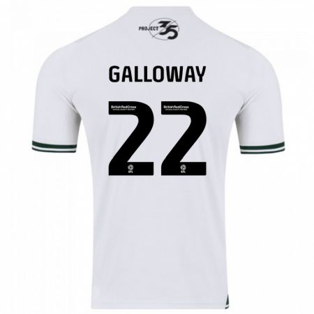 Kandiny Kinder Brendan Galloway #22 Weiß Auswärtstrikot Trikot 2023/24 T-Shirt Österreich