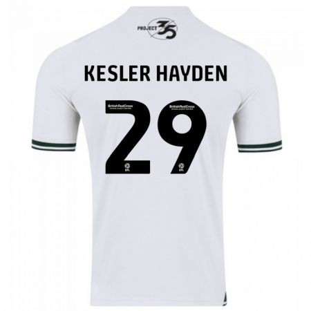 Kandiny Kinderen Kaine Kesler-Hayden #29 Wit Uitshirt Uittenue 2023/24 T-Shirt België