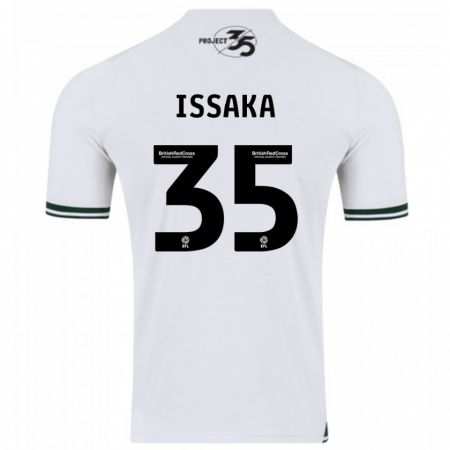 Kandiny Bambino Maglia Freddie Issaka #35 Bianco Kit Gara Away 2023/24 Maglietta