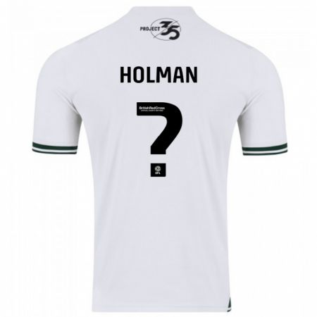 Kandiny Bambino Maglia Daniel Holman #0 Bianco Kit Gara Away 2023/24 Maglietta