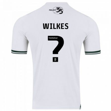 Kandiny Bambino Maglia Finley Wilkes #0 Bianco Kit Gara Away 2023/24 Maglietta