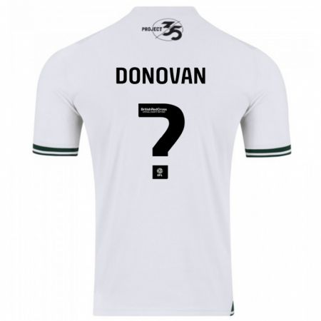 Kandiny Bambino Maglia Henry Donovan #0 Bianco Kit Gara Away 2023/24 Maglietta