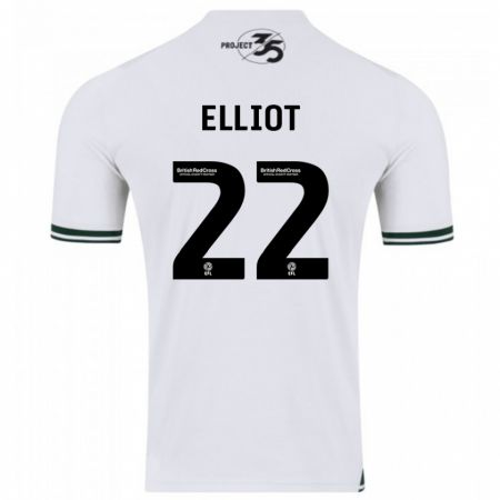 Kandiny Niño Camiseta Emily Elliot #22 Blanco 2ª Equipación 2023/24 La Camisa México