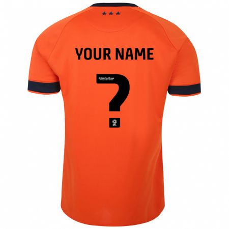 Kandiny Kinderen Uw Naam #0 Oranje Uitshirt Uittenue 2023/24 T-Shirt België