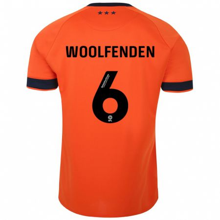 Kandiny Bambino Maglia Luke Woolfenden #6 Arancia Kit Gara Away 2023/24 Maglietta