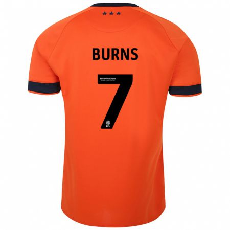 Kandiny Kinderen Wes Burns #7 Oranje Uitshirt Uittenue 2023/24 T-Shirt België