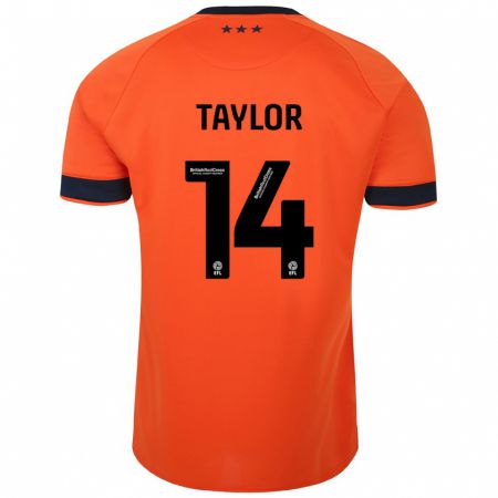 Kandiny Kinder Jack Taylor #14 Orangefarben Auswärtstrikot Trikot 2023/24 T-Shirt Österreich