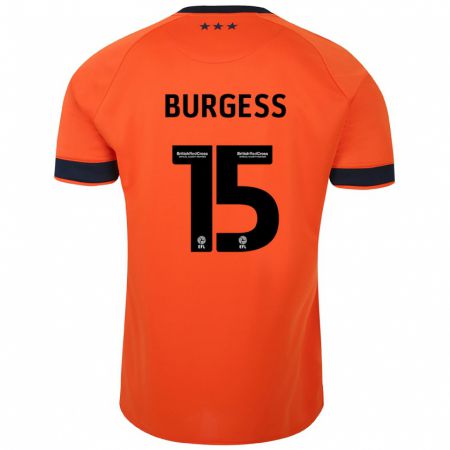 Kandiny Bambino Maglia Cameron Burgess #15 Arancia Kit Gara Away 2023/24 Maglietta