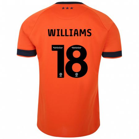 Kandiny Kinder Brandon Williams #18 Orangefarben Auswärtstrikot Trikot 2023/24 T-Shirt Österreich