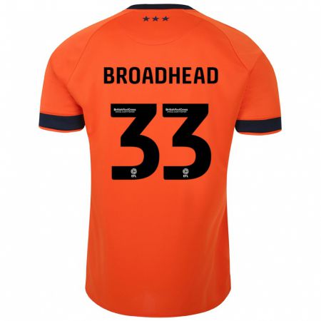 Kandiny Kinder Nathan Broadhead #33 Orangefarben Auswärtstrikot Trikot 2023/24 T-Shirt Österreich