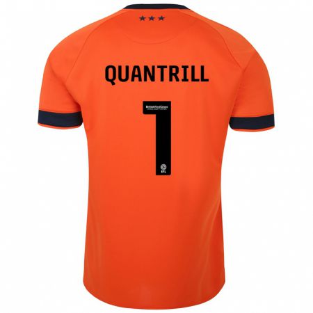 Kandiny Bambino Maglia Sarah Quantrill #1 Arancia Kit Gara Away 2023/24 Maglietta