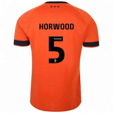 Kandiny Bambino Maglia Bonnie Horwood #5 Arancia Kit Gara Away 2023/24 Maglietta