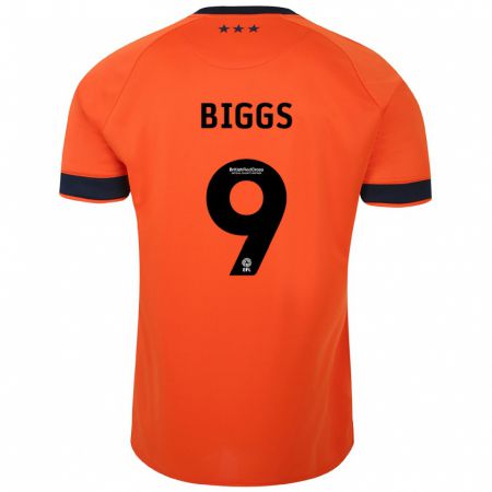 Kandiny Bambino Maglia Maddie Biggs #9 Arancia Kit Gara Away 2023/24 Maglietta