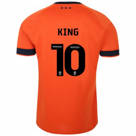 Kandiny Bambino Maglia Eloise King #10 Arancia Kit Gara Away 2023/24 Maglietta