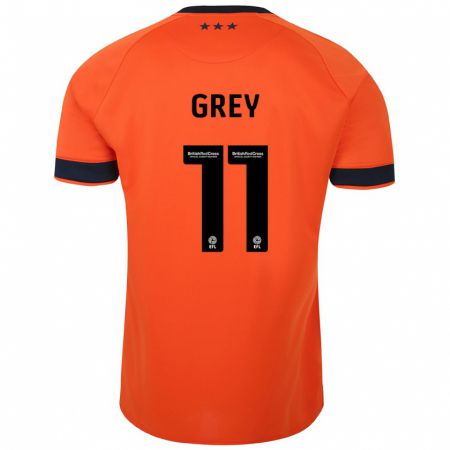 Kandiny Bambino Maglia Anna Grey #11 Arancia Kit Gara Away 2023/24 Maglietta