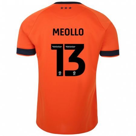 Kandiny Bambino Maglia Nina Meollo #13 Arancia Kit Gara Away 2023/24 Maglietta