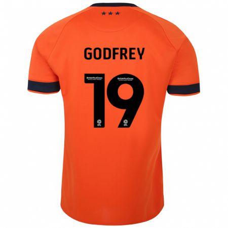 Kandiny Bambino Maglia Freya Godfrey #19 Arancia Kit Gara Away 2023/24 Maglietta