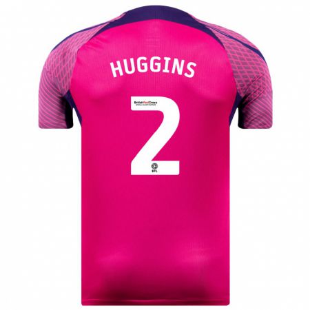 Kandiny Niño Camiseta Niall Huggins #2 Morado 2ª Equipación 2023/24 La Camisa