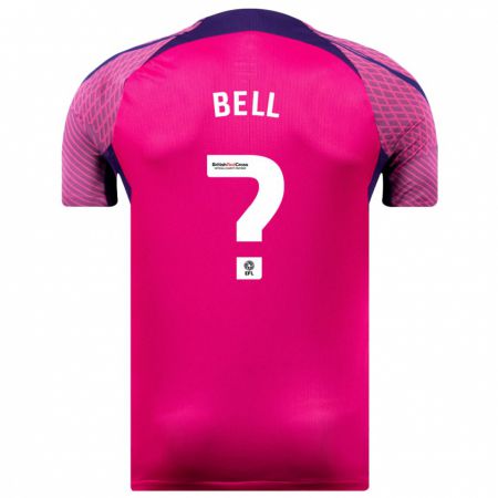 Kandiny Bambino Maglia Luke Bell #0 Porpora Kit Gara Away 2023/24 Maglietta