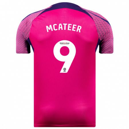 Kandiny Bambino Maglia Mary Mcateer #9 Porpora Kit Gara Away 2023/24 Maglietta