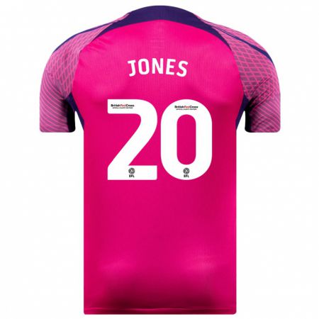 Kandiny Bambino Maglia Ellen Jones #20 Porpora Kit Gara Away 2023/24 Maglietta