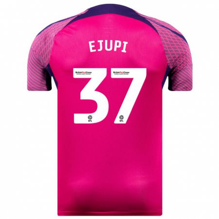 Kandiny Kinder Elizabeta Ejupi #37 Lila Auswärtstrikot Trikot 2023/24 T-Shirt Österreich